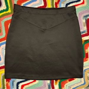 Free People Stretchy Black Mini Skirt